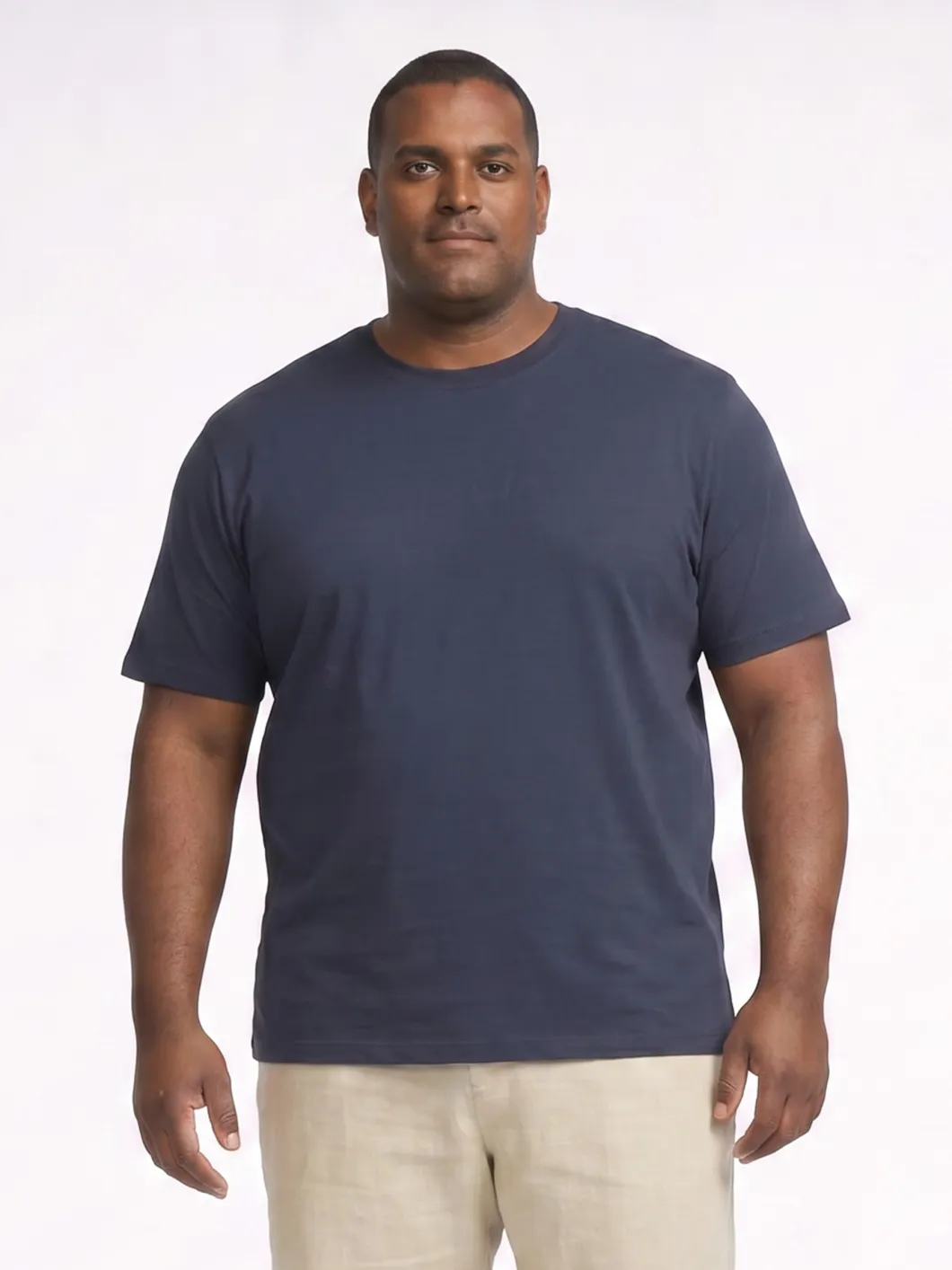 Tee-Shirt Jersey Grande Taille Marine