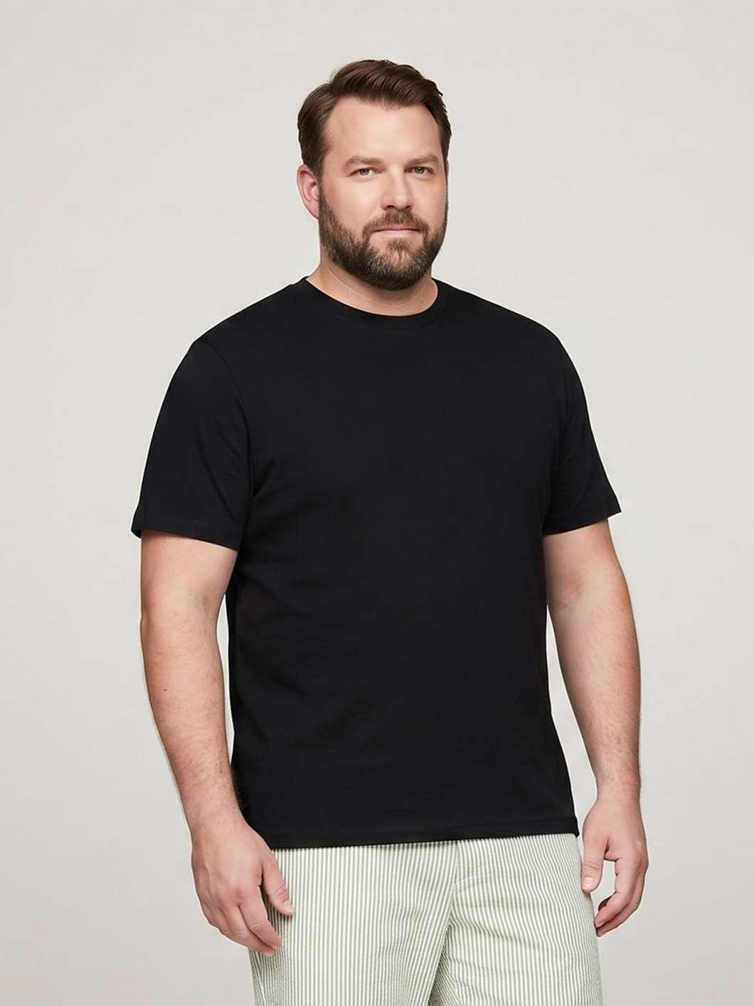 Tee-Shirt Jersey Grande Taille Noir