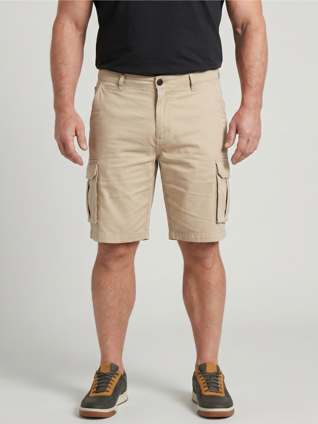 Bermuda Cargo Grande Taille Beige