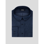 Chemise en Coton Unie Marine Capel Grande Taille