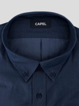 Chemise en Coton Unie Marine Capel Grande Taille