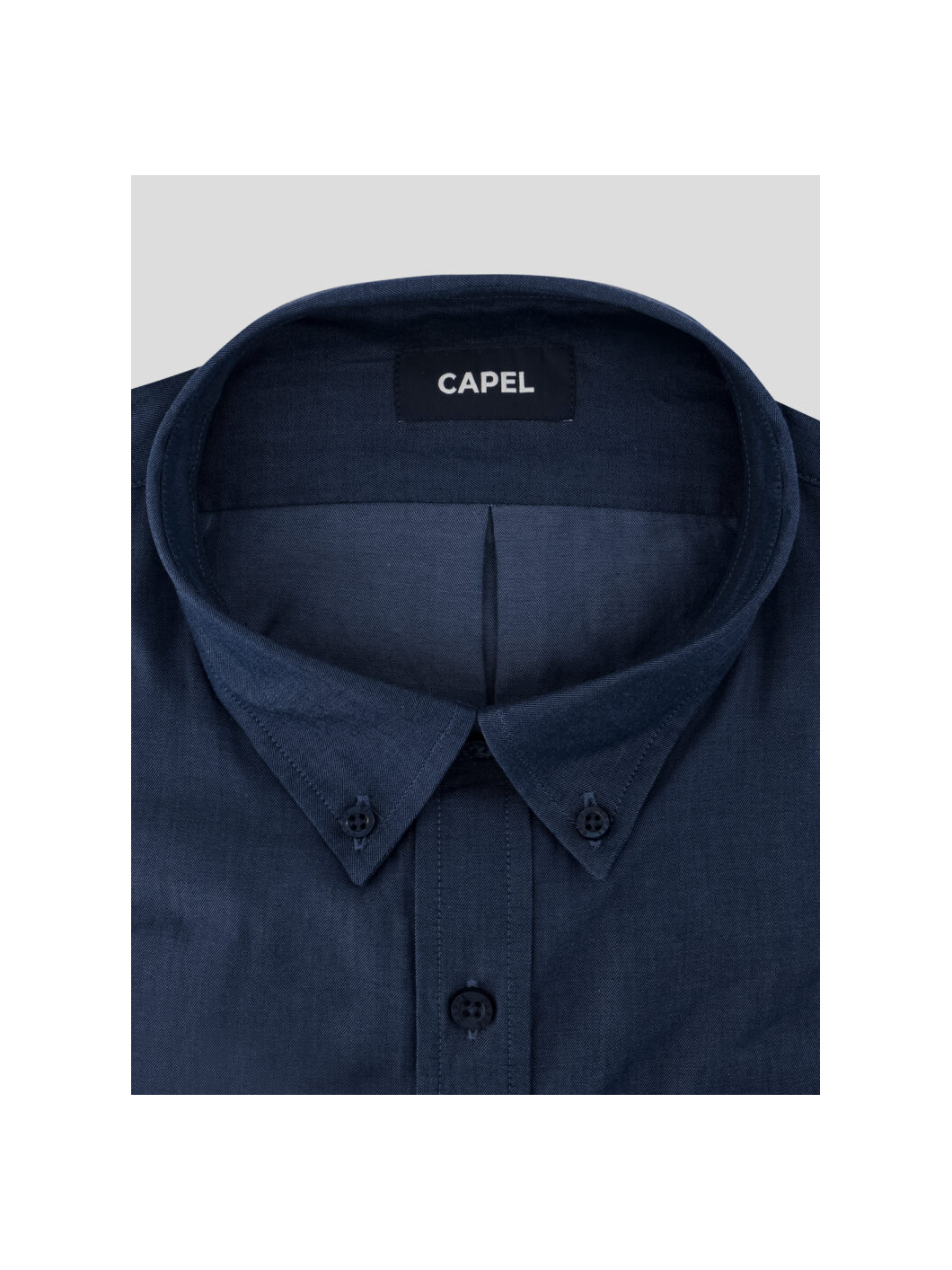 Chemise en Coton Unie Marine Capel Grande Taille