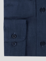 Chemise en Coton Unie Marine Capel Grande Taille