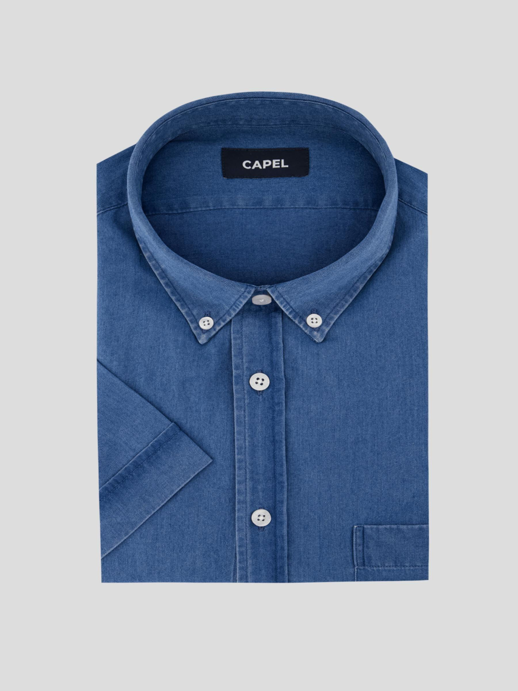 Chemisette Unie Indigo Grande Taille Capel