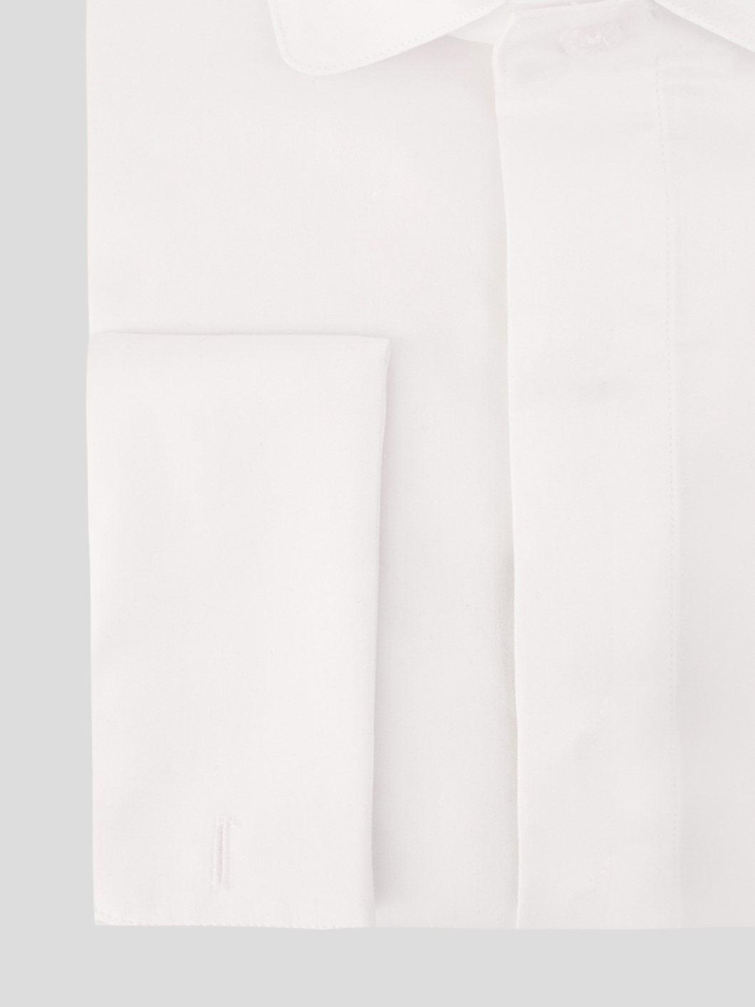 Chemise Col Cassé Double Retors César Grande Taille Blanche