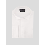 Chemise Col Cassé Double Retors César Grande Taille Blanche