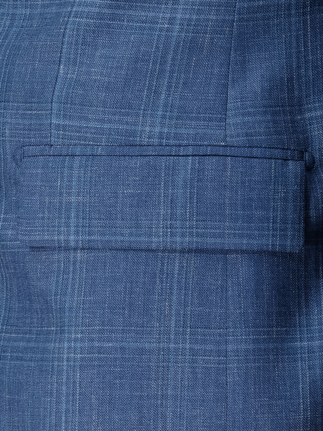 Veste à Carreaux Grande Taille Bleue