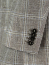 Veste à Carreaux pour Homme Grand Beige et Bleue
