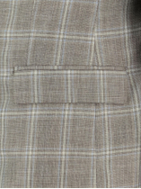 Veste à Carreaux pour Homme Grand Beige et Bleue