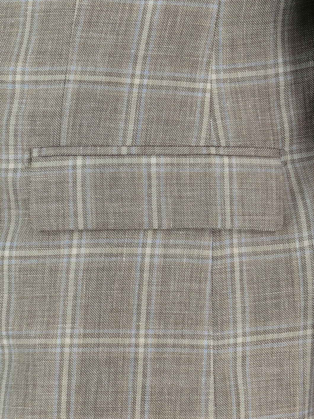 Veste à Carreaux pour Homme Grand Beige et Bleue