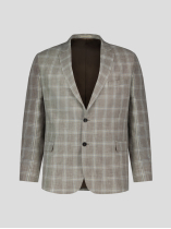 Veste à Carreaux pour Homme Grand Beige et Bleue