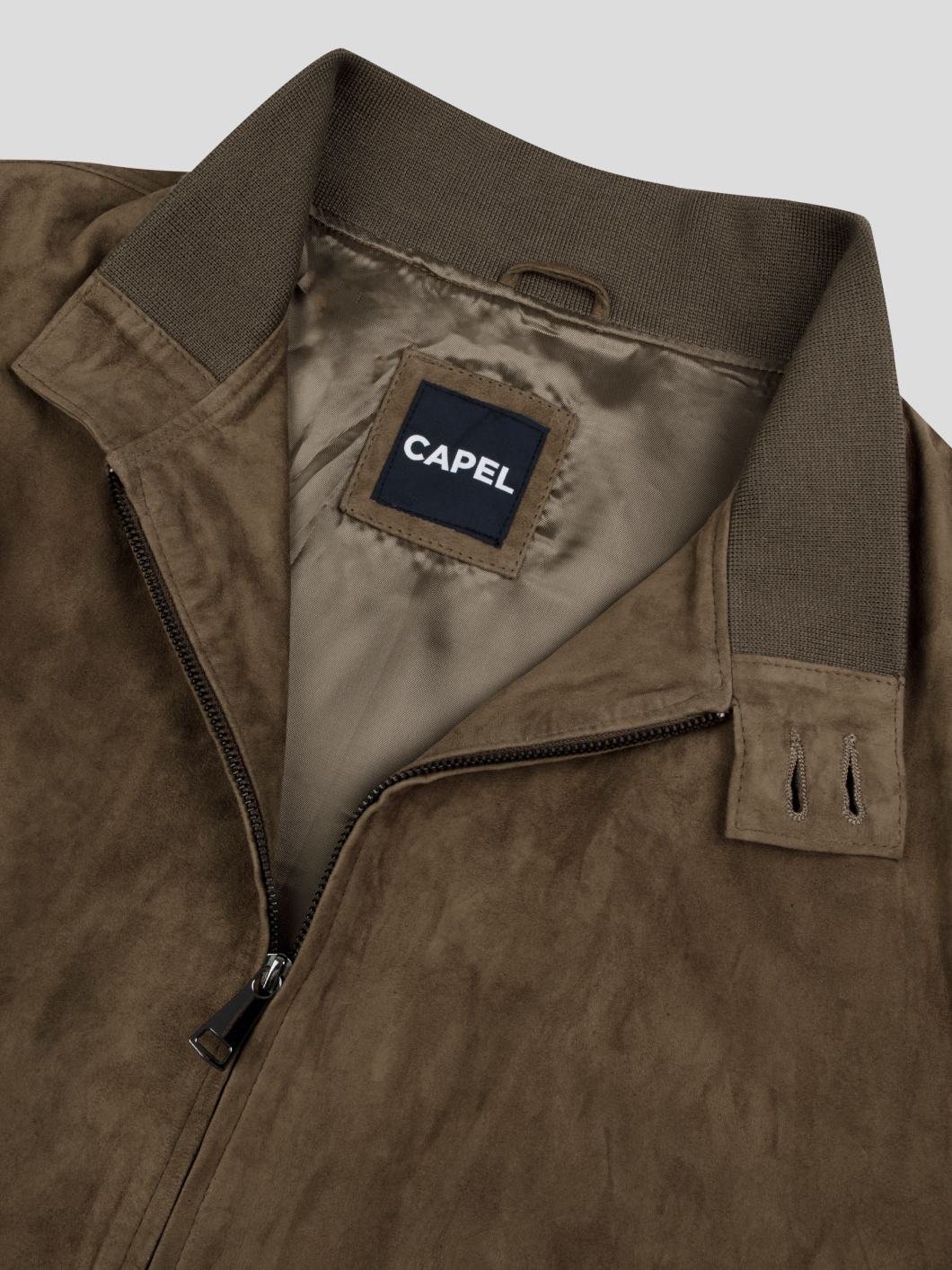 Blouson Daim Brun Capel Grande Taille