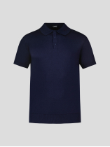 Polo Coton Lin Marine Capel Grande Taille