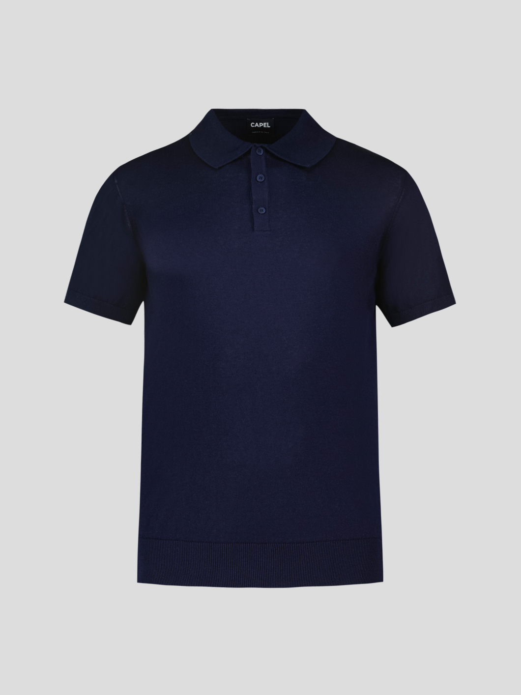 Polo Coton Lin Marine Capel Grande Taille