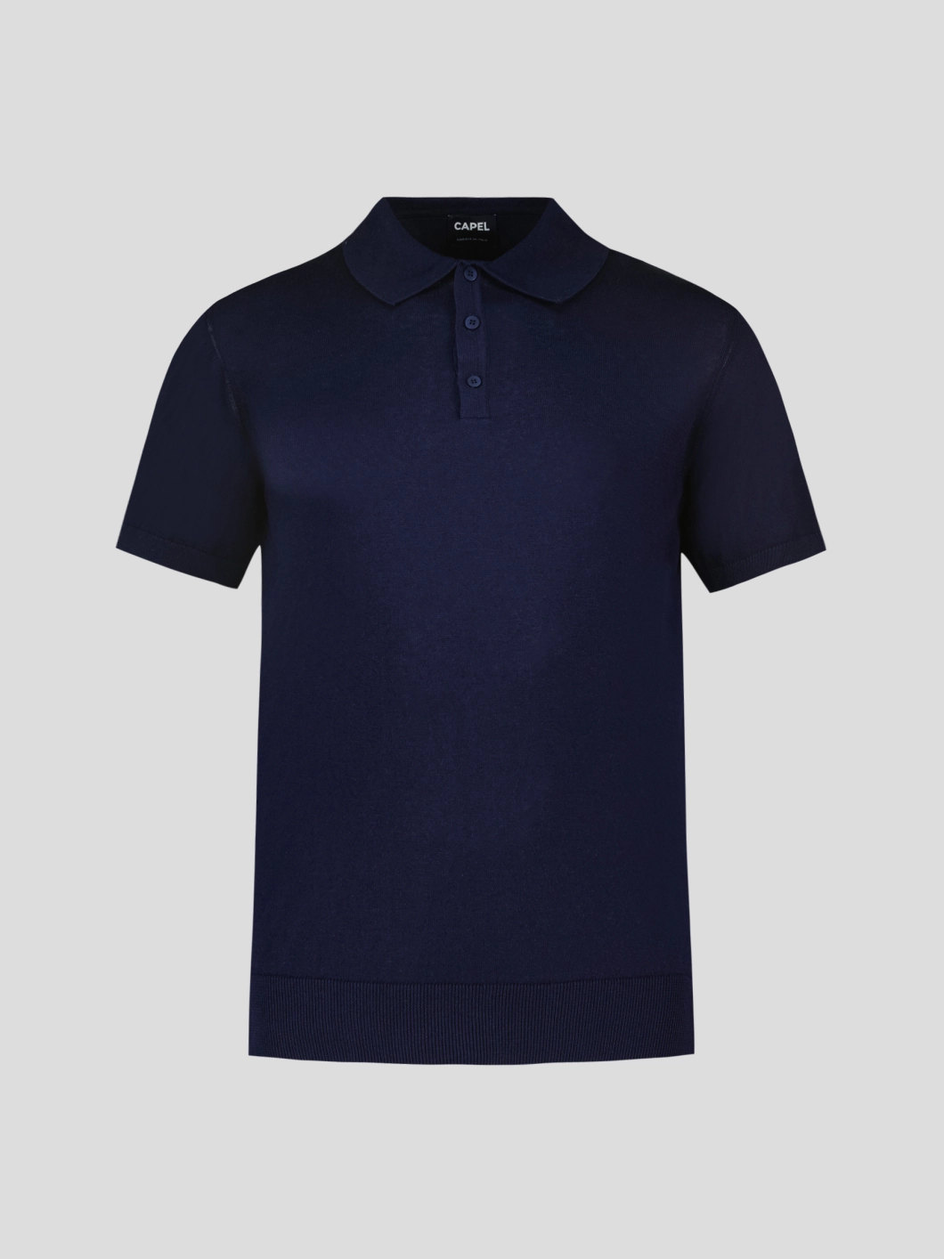 Polo Coton Lin Marine Capel Grande Taille