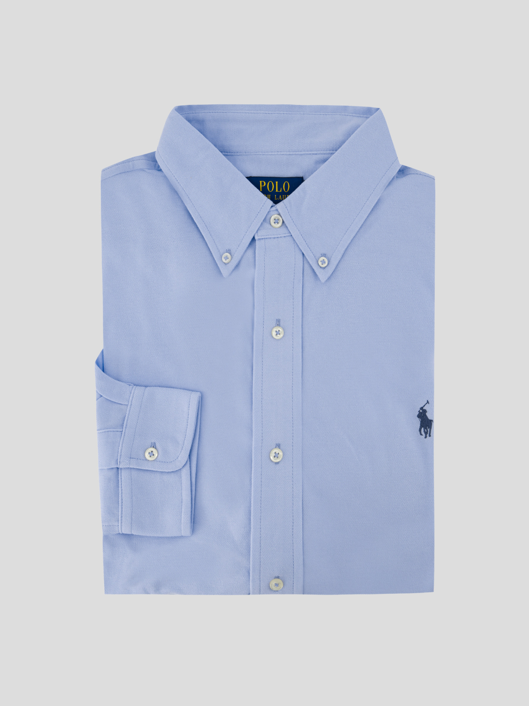 Chemise Maille Piquée Grande Taille Bleue