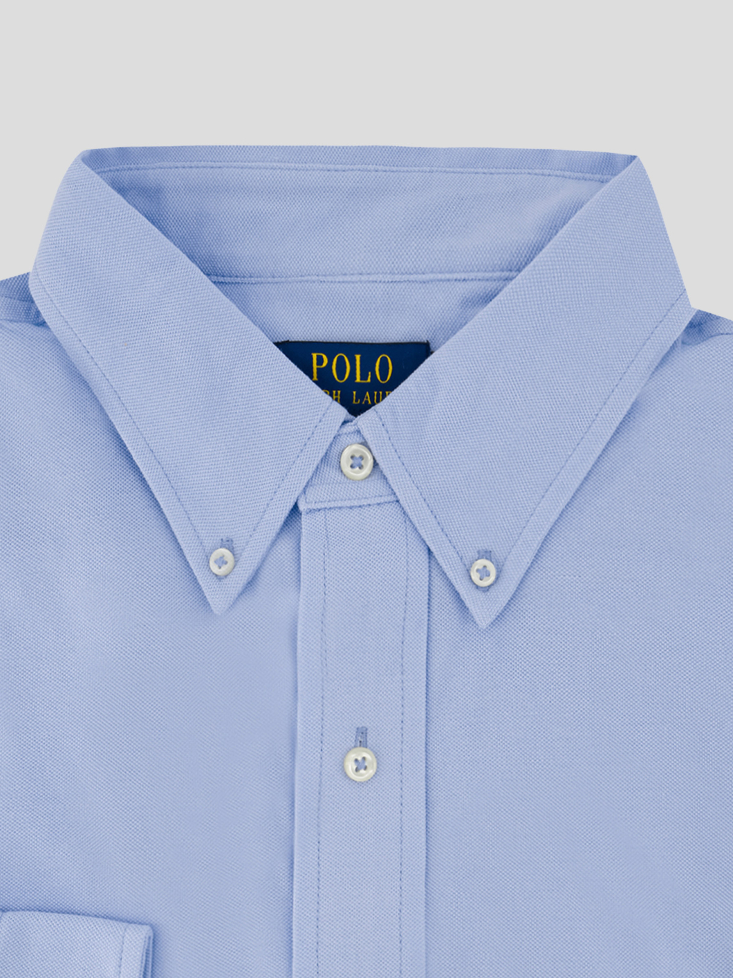 Chemise Maille Piquée Grande Taille Bleue