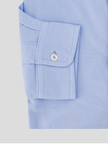 Chemise Maille Piquée Grande Taille Bleue