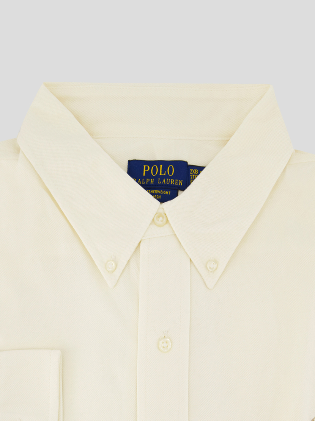 Chemise Maille Piquée Grande Taille Ecrue