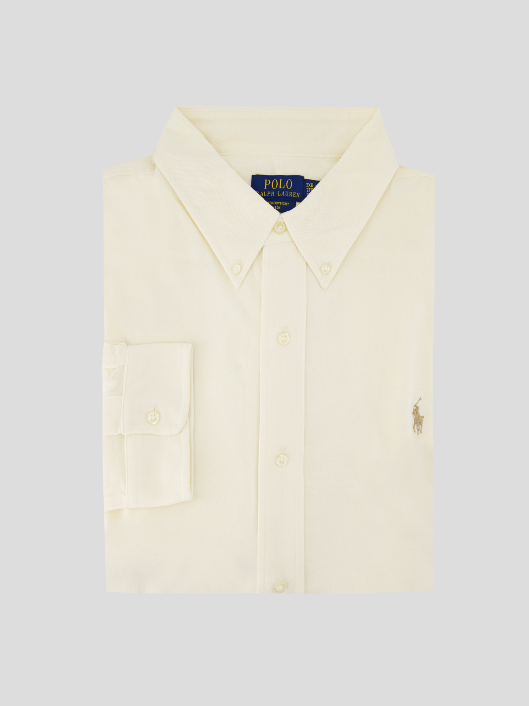 Chemise Maille Piquée Grande Taille Ecrue