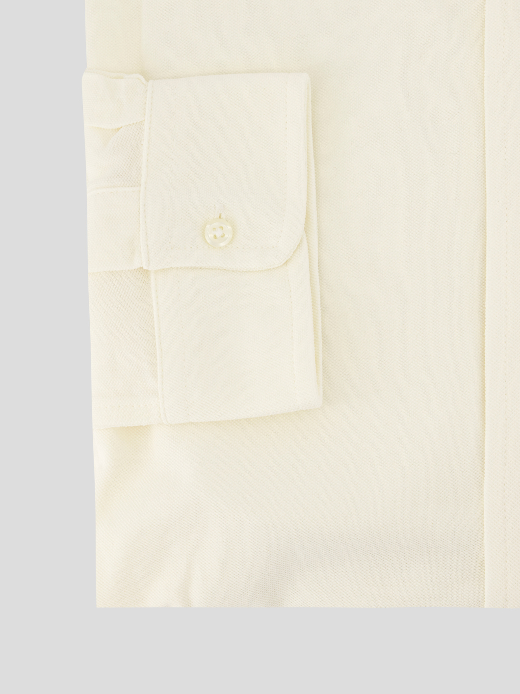 Chemise Maille Piquée Grande Taille Ecrue