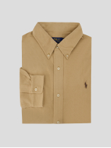 Chemise Maille Piquée Grande Taille Beige