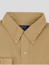 Chemise Maille Piquée Grande Taille Beige