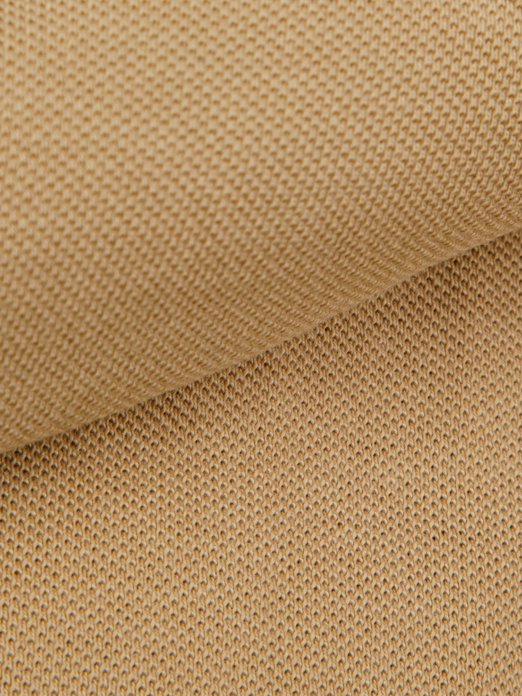 Chemise Maille Piquée Grande Taille Beige
