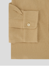 Chemise Maille Piquée Grande Taille Beige