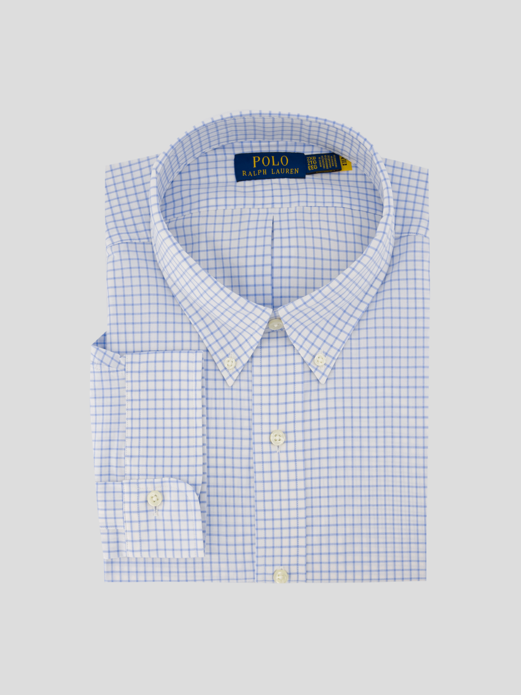 Chemise à Carreaux Grande Taille Bleue et Blanche