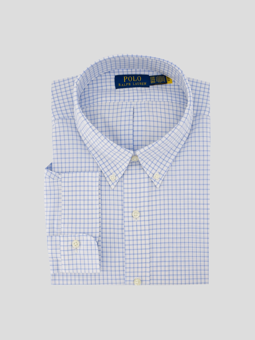 Chemise à Carreaux Grande Taille Bleue et Blanche