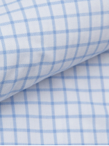 Chemise à Carreaux Grande Taille Bleue et Blanche