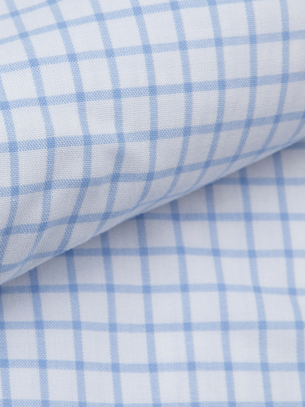 Chemise à Carreaux Grande Taille Bleue et Blanche