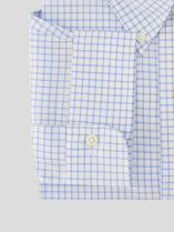 Chemise à Carreaux Grande Taille Bleue et Blanche