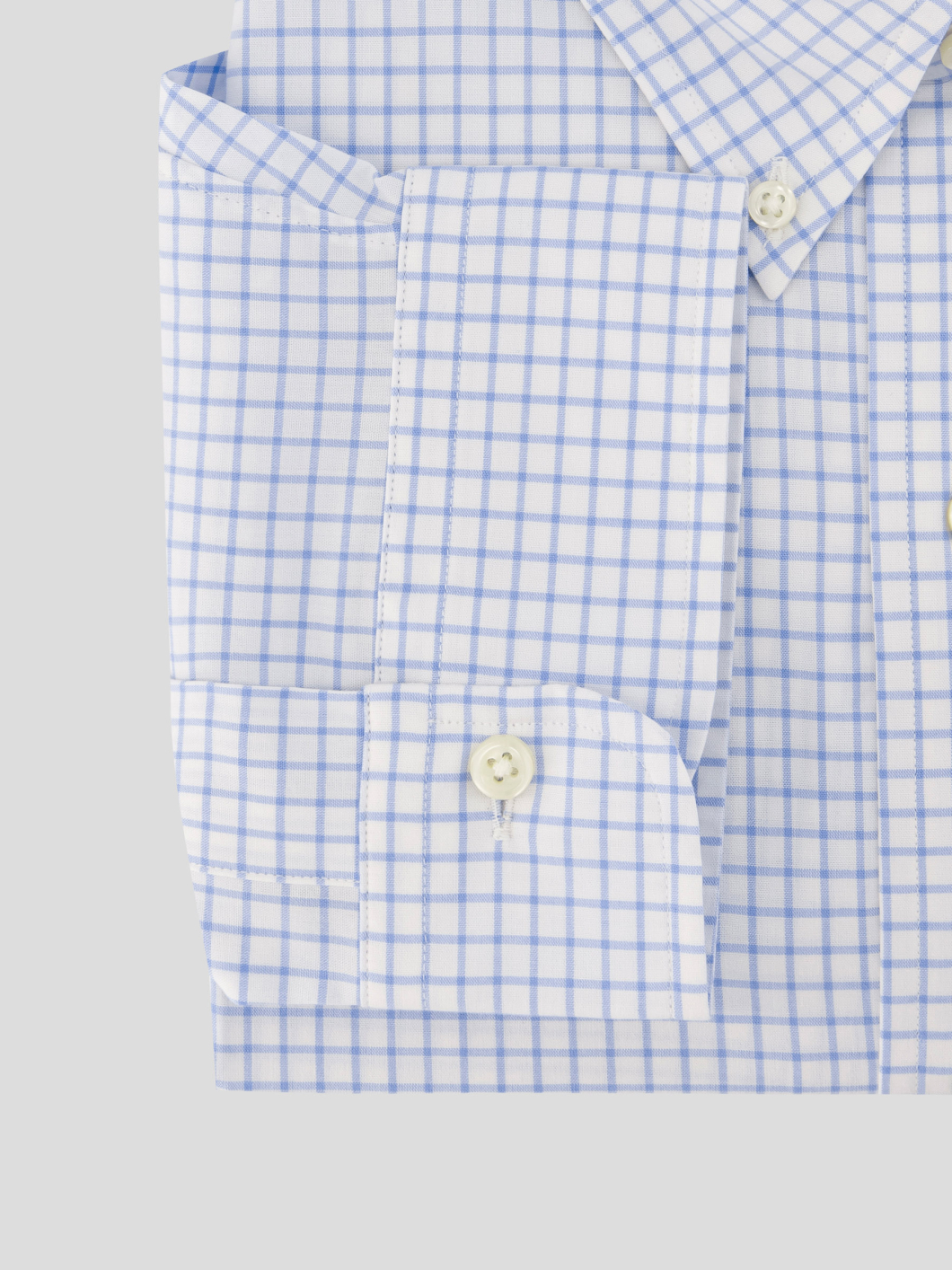 Chemise à Carreaux Grande Taille Bleue et Blanche