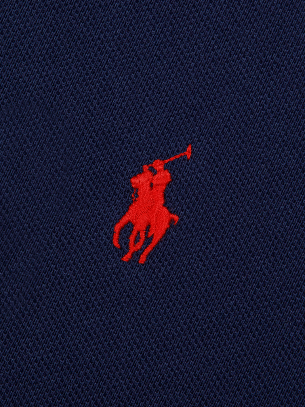 Polo Piqué Liserés Contrastés Grande Taille Marine