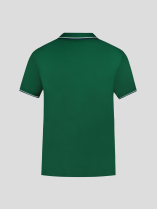 Polo Piqué Liserés Contrastés Grande Taille Vert
