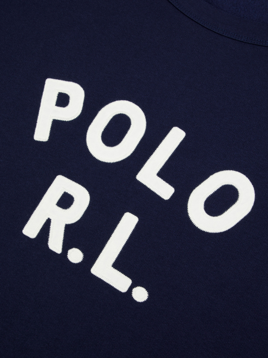 Sweatshirt Col Rond POLO R.L. Grande Taille Marine