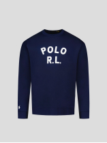 Sweatshirt Col Rond POLO R.L. Grande Taille Marine