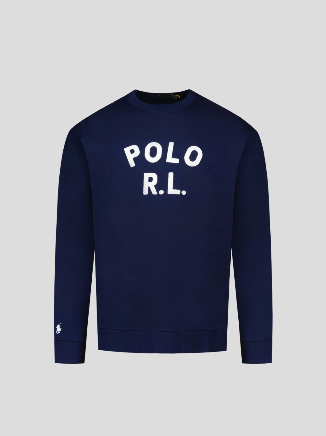 Sweatshirt Col Rond POLO R.L. Grande Taille Marine