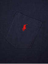 Tee-shirt Jersey avec Poche Grande Taille Marine