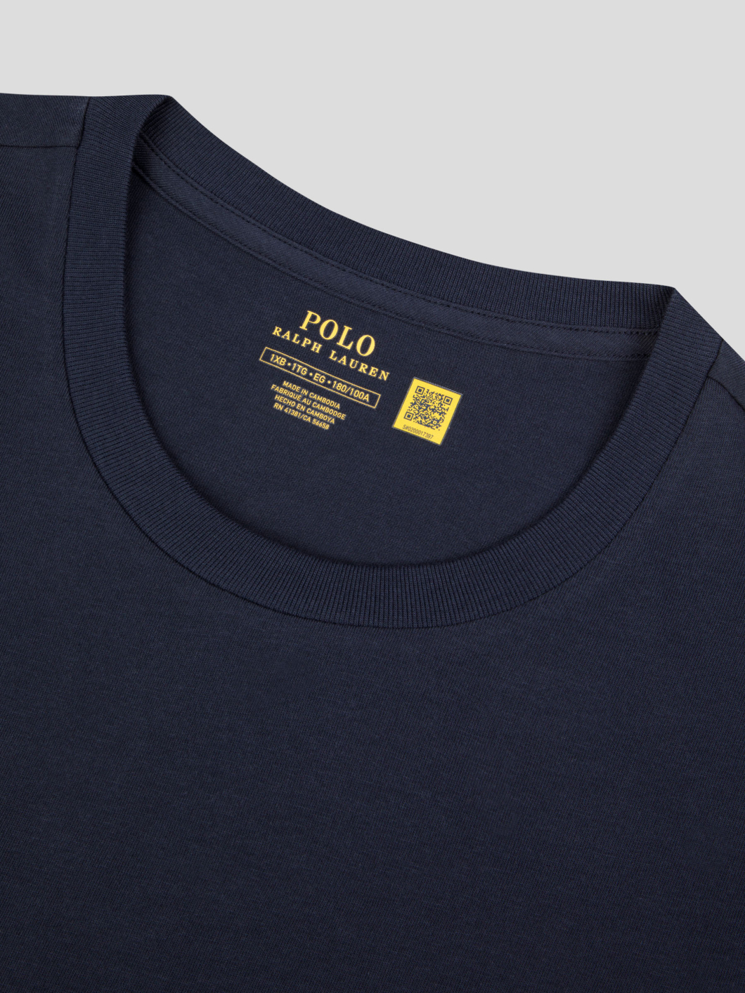 Tee-shirt Jersey avec Poche Grande Taille Marine
