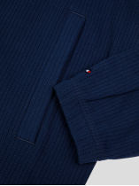 Haut Zippé Col Polo grande Taille Marine