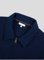 Haut Zippé Col Polo grande Taille Marine