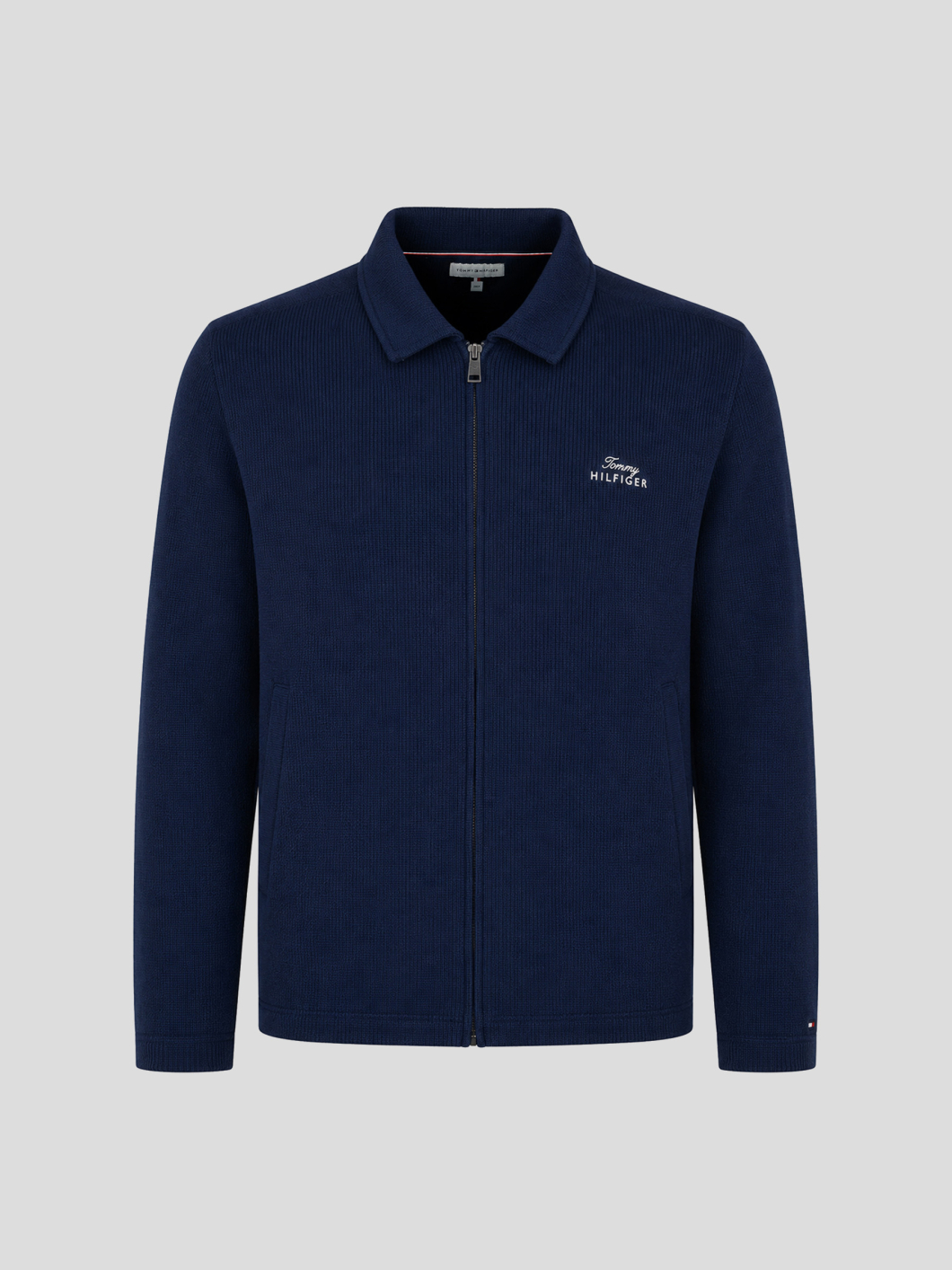 Haut Zippé Col Polo grande Taille Marine