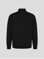 Cardigan Zippé Col Camionneur Grande Taille Noir