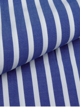 Chemise Popeline Rayée Grande Taille Bleue et Blanche