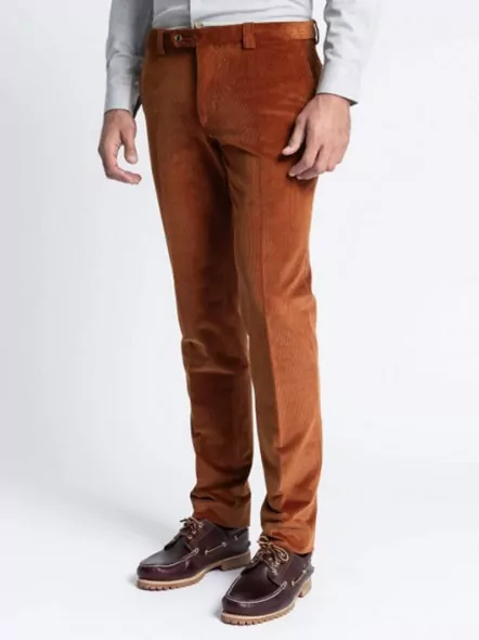 Pantalon Velours Grant Orange Capel Grande Taille