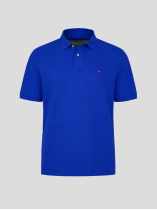 Polo Coton Piqué Grande Taille Bleu