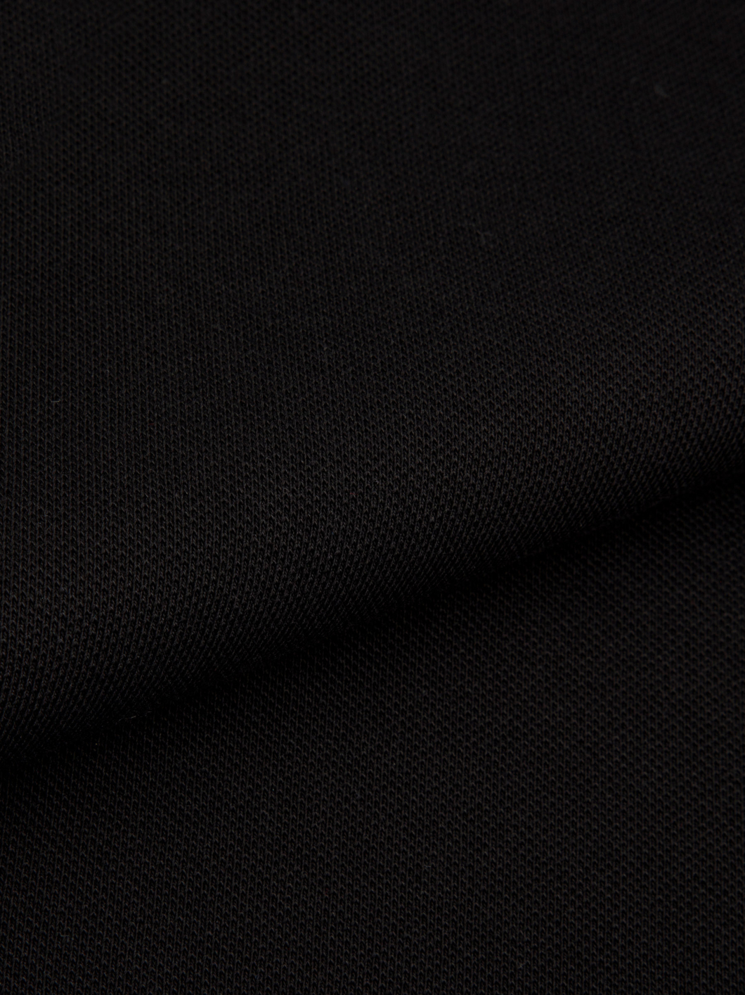 Polo Coton Piqué Grande Taille Noir